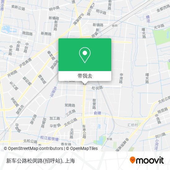 新车公路松闵路(招呼站)地图