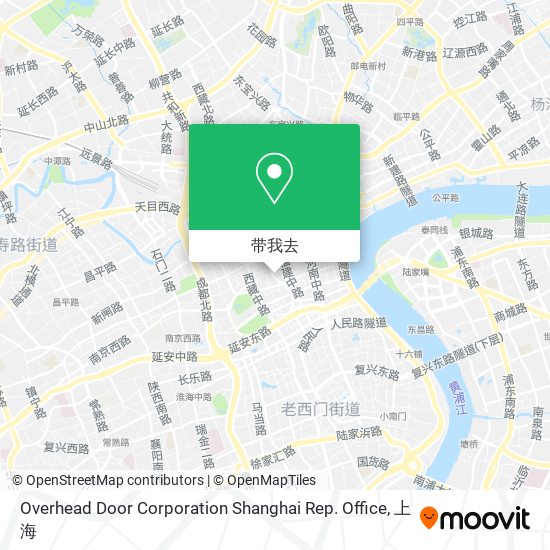 Overhead Door Corporation Shanghai Rep. Office地图