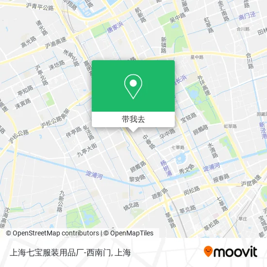 上海七宝服装用品厂-西南门地图