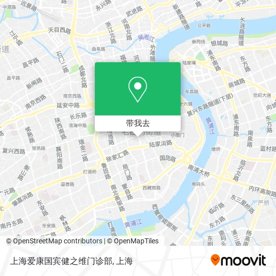 上海爱康国宾健之维门诊部地图