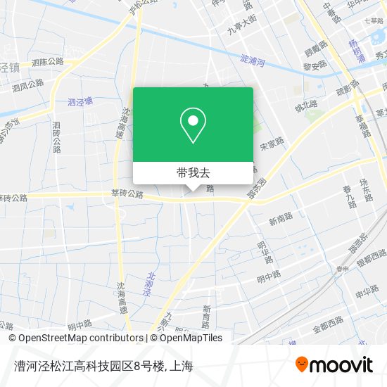漕河泾松江高科技园区8号楼地图