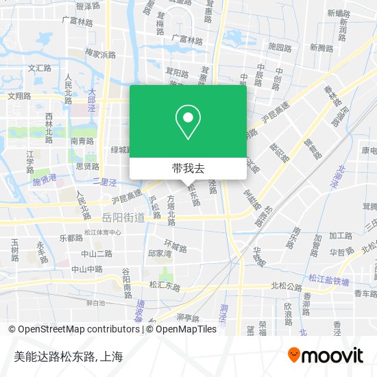 美能达路松东路地图
