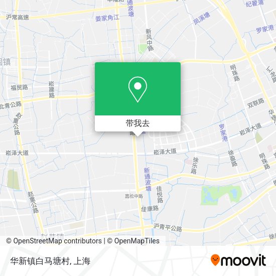 华新镇白马塘村地图