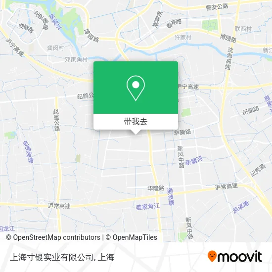 上海寸银实业有限公司地图