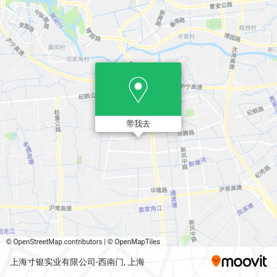 上海寸银实业有限公司-西南门地图