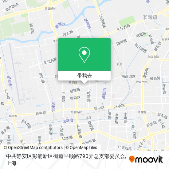 中共静安区彭浦新区街道平顺路790弄总支部委员会地图