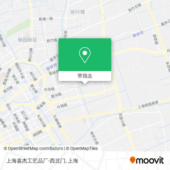 上海嘉杰工艺品厂-西北门地图