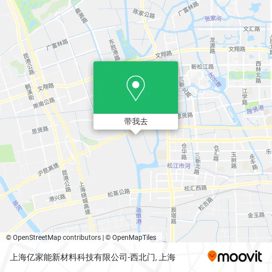 上海亿家能新材料科技有限公司-西北门地图