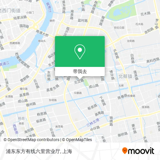 浦东东方有线六里营业厅地图