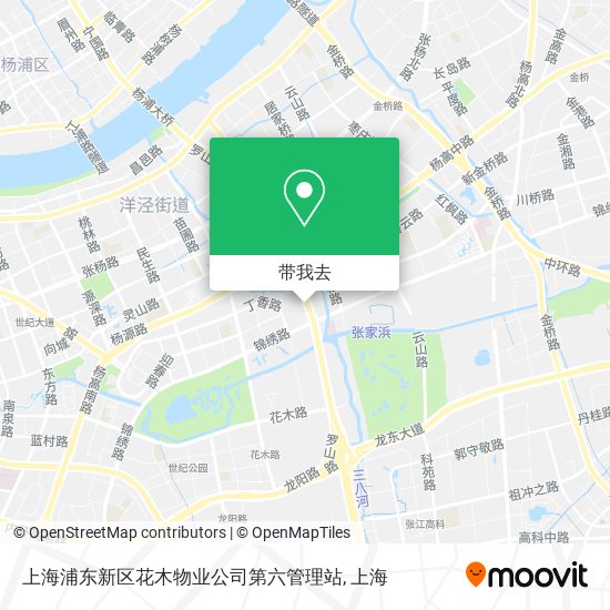 上海浦东新区花木物业公司第六管理站地图