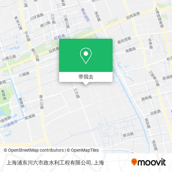 上海浦东川六市政水利工程有限公司地图