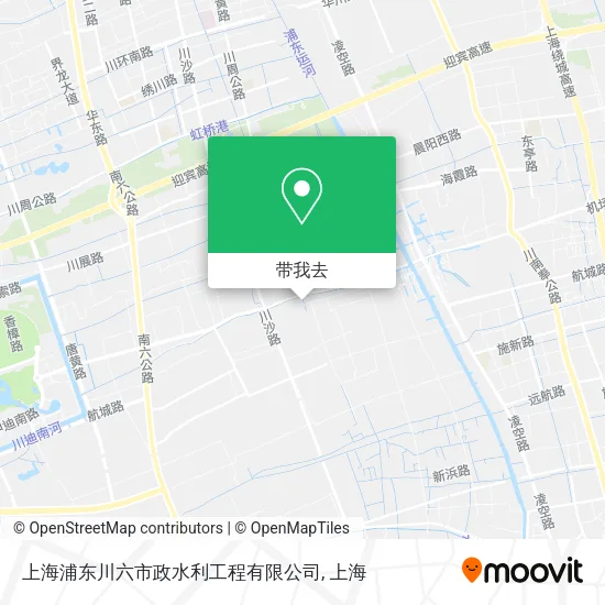 上海浦东川六市政水利工程有限公司地图