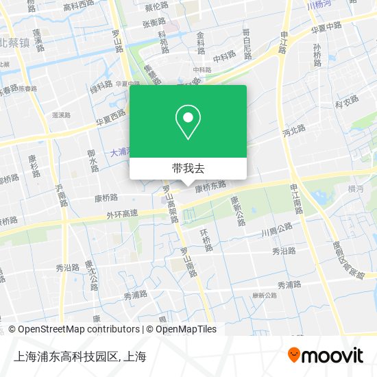 上海浦东高科技园区地图