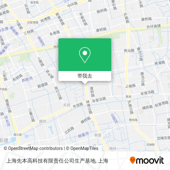 上海先本高科技有限责任公司生产基地地图