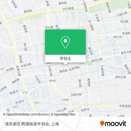浦东新区周浦镇老年协会地图