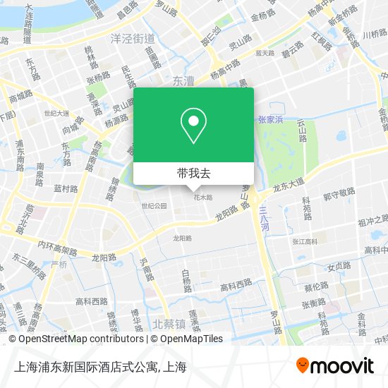 上海浦东新国际酒店式公寓地图