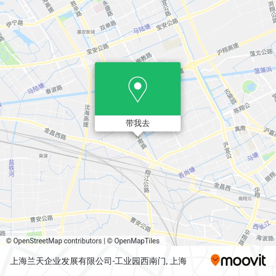 上海兰天企业发展有限公司-工业园西南门地图