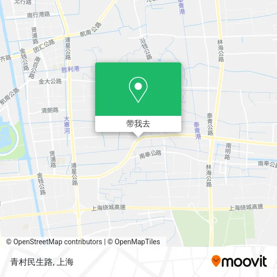 青村民生路地图