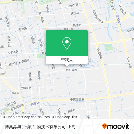 博奥晶典(上海)生物技术有限公司地图