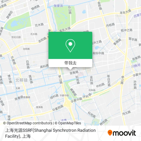 上海光源SSRF(Shanghai Synchrotron Radiation Facility)地图