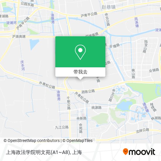 上海政法学院明文苑(A1~A8)地图