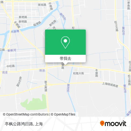 亭枫公路鸿日路地图