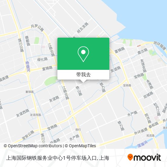 上海国际钢铁服务业中心1号停车场入口地图