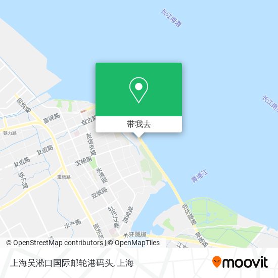 上海吴淞口国际邮轮港码头地图