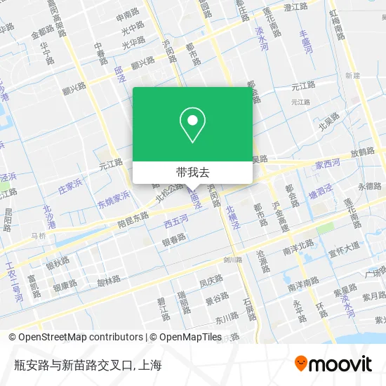 瓶安路与新苗路交叉口地图