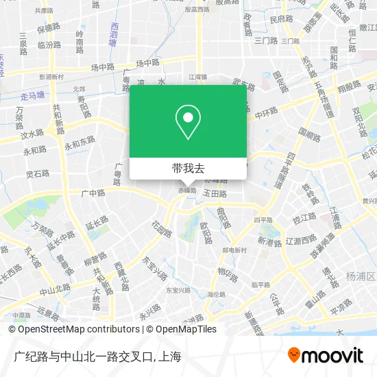 广纪路与中山北一路交叉口地图