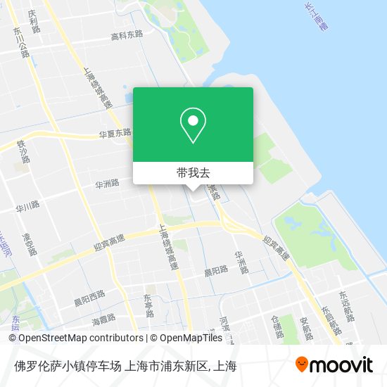 佛罗伦萨小镇停车场 上海市浦东新区地图