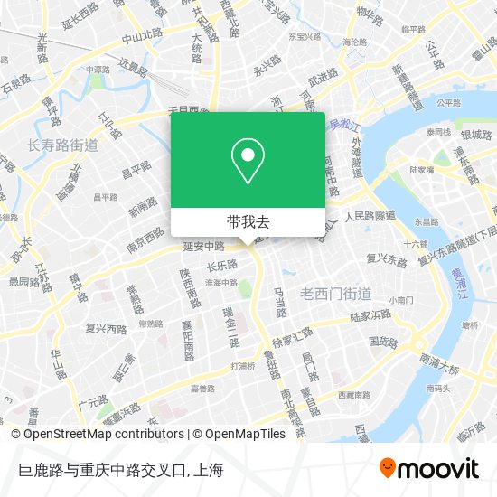 巨鹿路与重庆中路交叉口地图