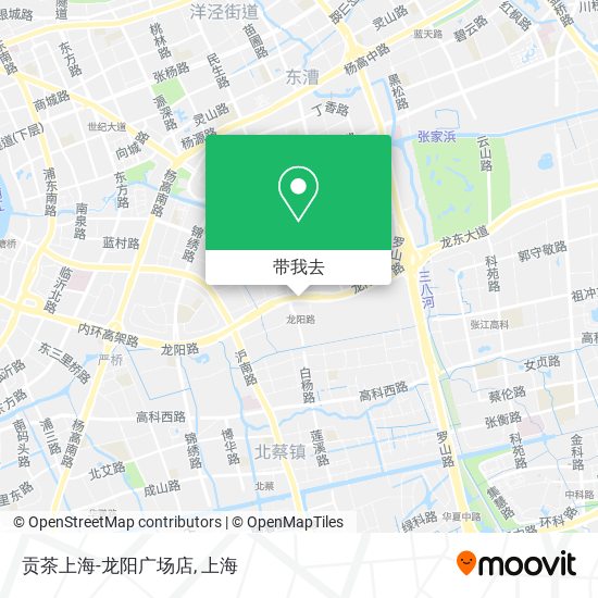 贡茶上海-龙阳广场店地图