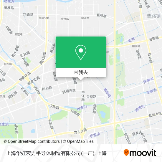 上海华虹宏力半导体制造有限公司(一厂)地图