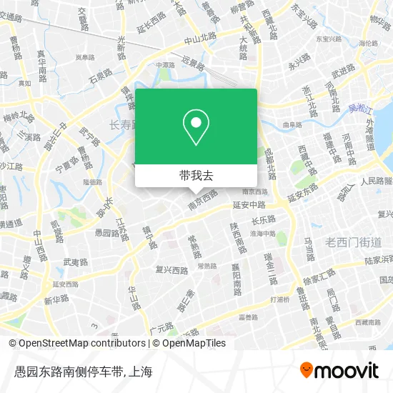 愚园东路南侧停车带地图