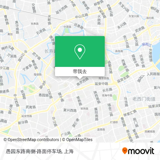愚园东路南侧-路面停车场地图