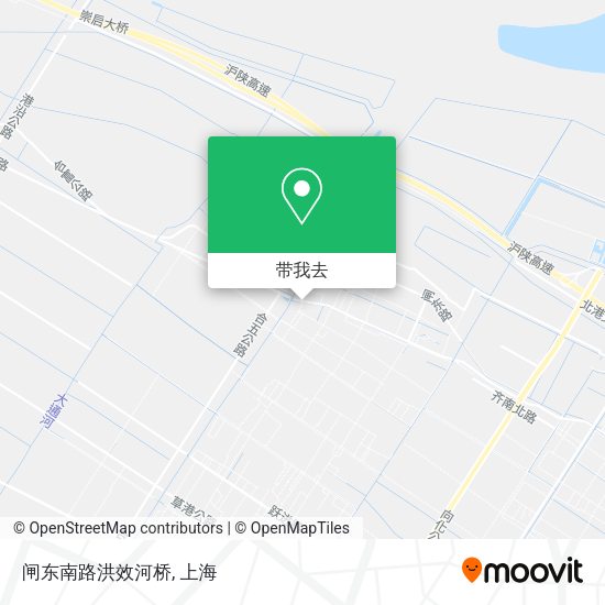 闸东南路洪效河桥地图
