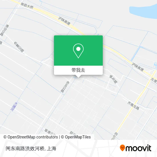 闸东南路洪效河桥地图