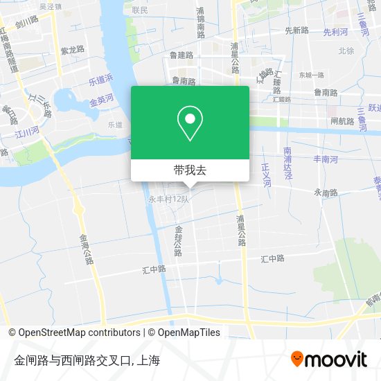 金闸路与西闸路交叉口地图