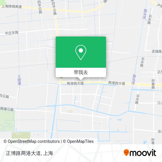 正博路两港大道地图