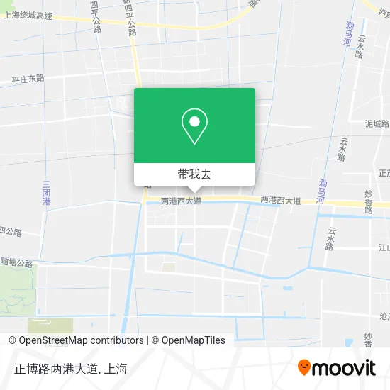 正博路两港大道地图