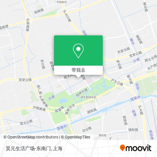 昊元生活广场-东南门地图