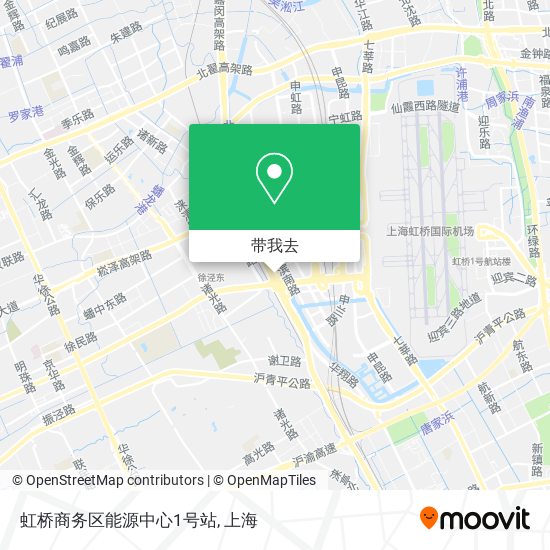 虹桥商务区能源中心1号站地图