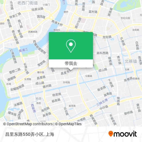 昌里东路550弄小区地图