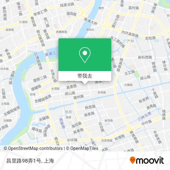 昌里路98弄1号地图