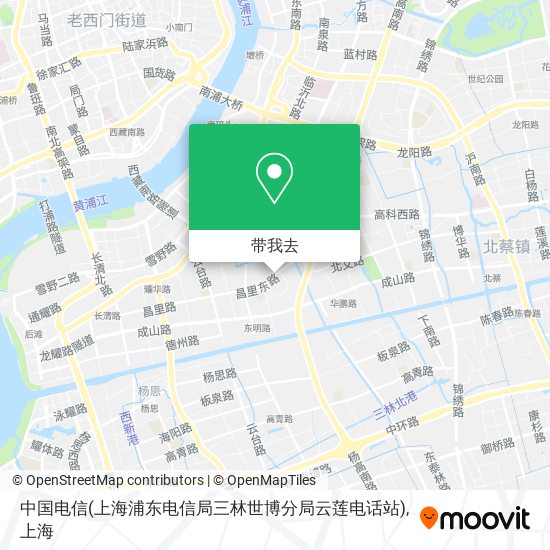 中国电信(上海浦东电信局三林世博分局云莲电话站)地图