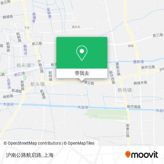 沪南公路航启路地图