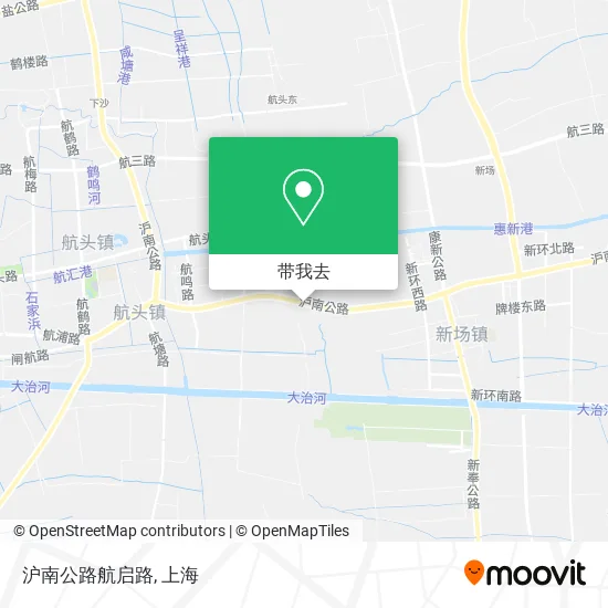 沪南公路航启路地图