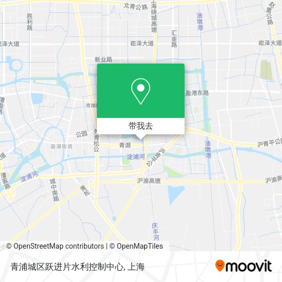 青浦城区跃进片水利控制中心地图