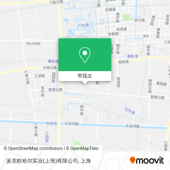 派克欧哈尔实业(上海)有限公司地图